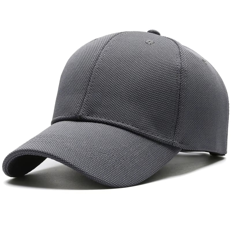 Pineapple Cloth Light Plate Simple Hat Men'S Casual Baseball Cap Fashion Visor Hat Minimalist Female Cap, Big Head Circumference
