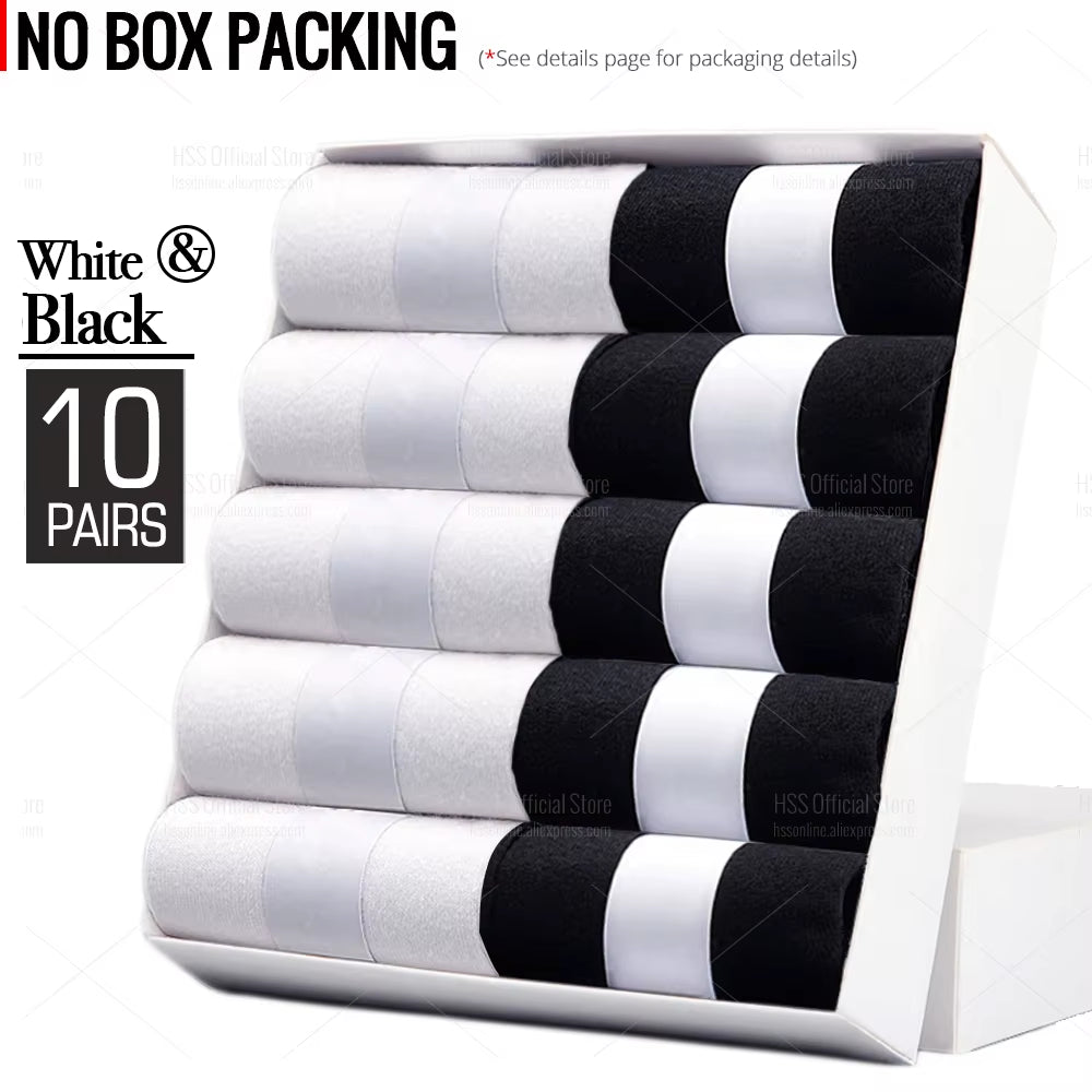 5/10 Pairs Men'S Cotton Blend Socks Black Business Men Socks Soft Breathable Summer Winter for Male Socks plus Size (6.5-14)
