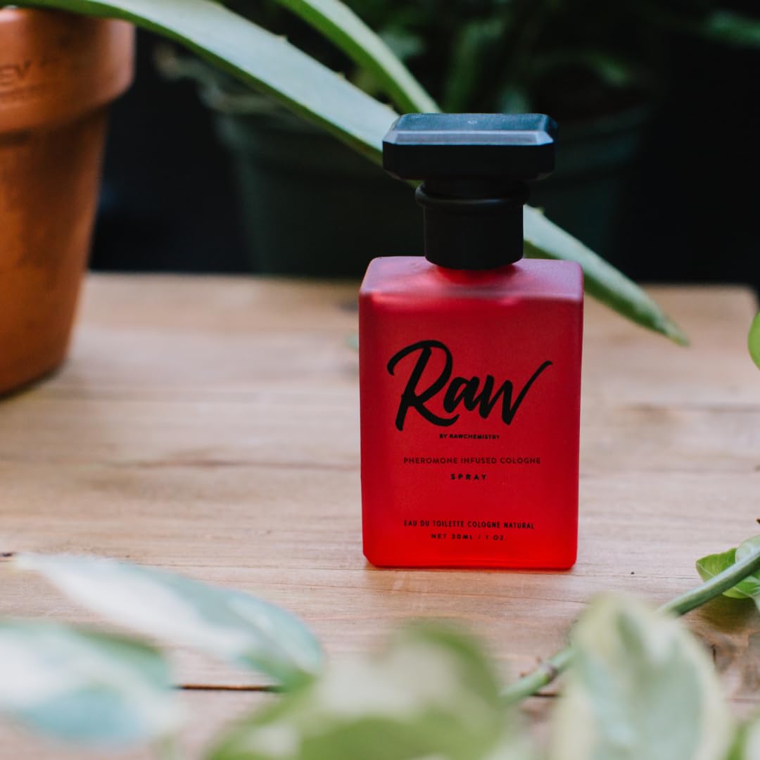Pheromone Infused Cologne for Men - Raw 1 oz Mens Spray by RawChemistry | Premium Mens Cologne, Long Lasting Perfume for Men, Signature Fragrances, Concentrated Perfume Oil, Daily Use, 1 Oz