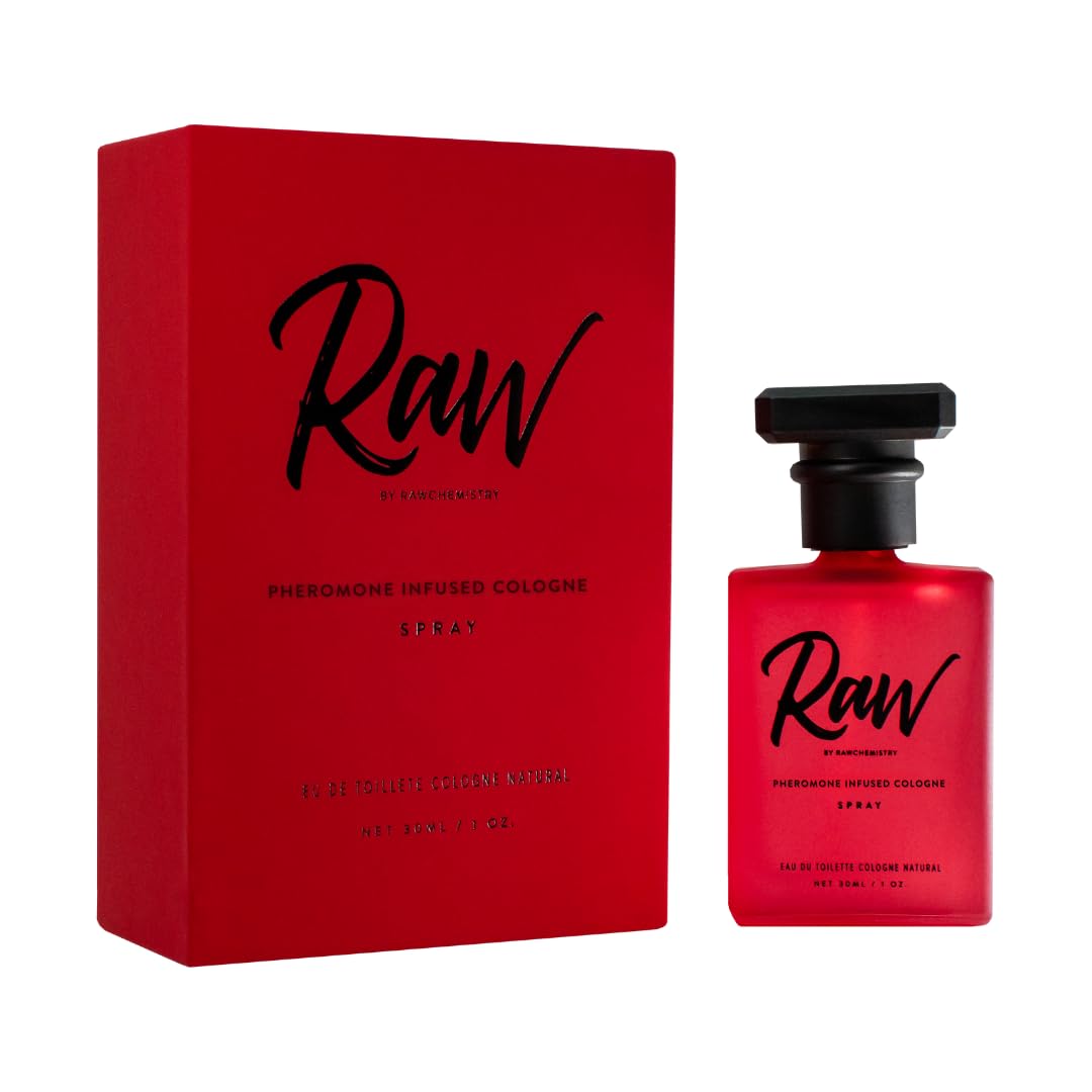 Pheromone Infused Cologne for Men - Raw 1 oz Mens Spray by RawChemistry | Premium Mens Cologne, Long Lasting Perfume for Men, Signature Fragrances, Concentrated Perfume Oil, Daily Use, 1 Oz