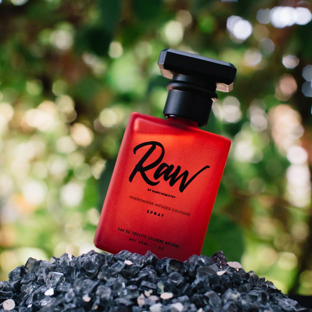 Pheromone Infused Cologne for Men - Raw 1 oz Mens Spray by RawChemistry | Premium Mens Cologne, Long Lasting Perfume for Men, Signature Fragrances, Concentrated Perfume Oil, Daily Use, 1 Oz