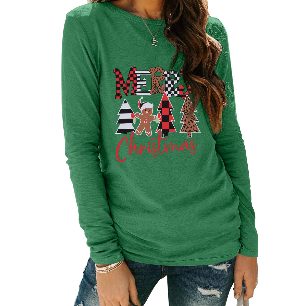 Zeagoo 3 Pack Long Sleeve Shirts for Women Casual Soft Crewneck Basic Tee Tops Fall Outfit Clothes