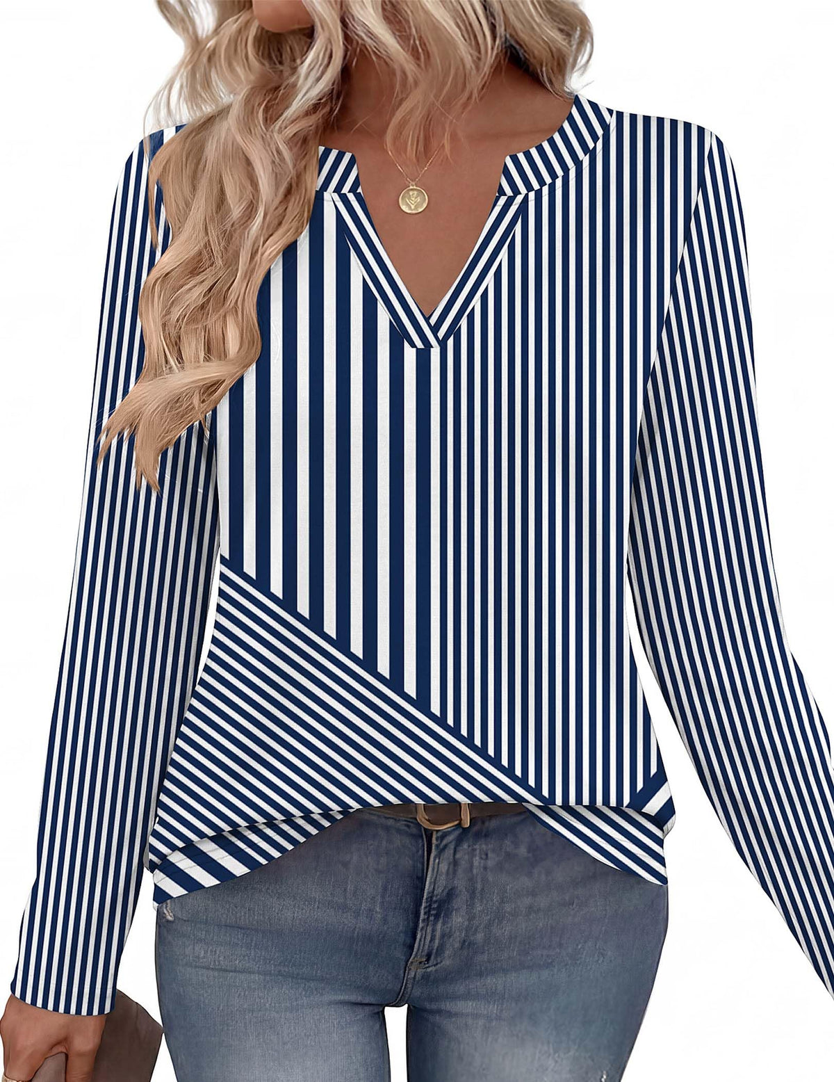 Zeagoo Womens Tops Long Sleeve V Neck Tee Shirts Cute Dressy Casual Clothing Business Work Blouse | Business Work Blouse,Basic Clothing,Elegant Fall Fashion 2026