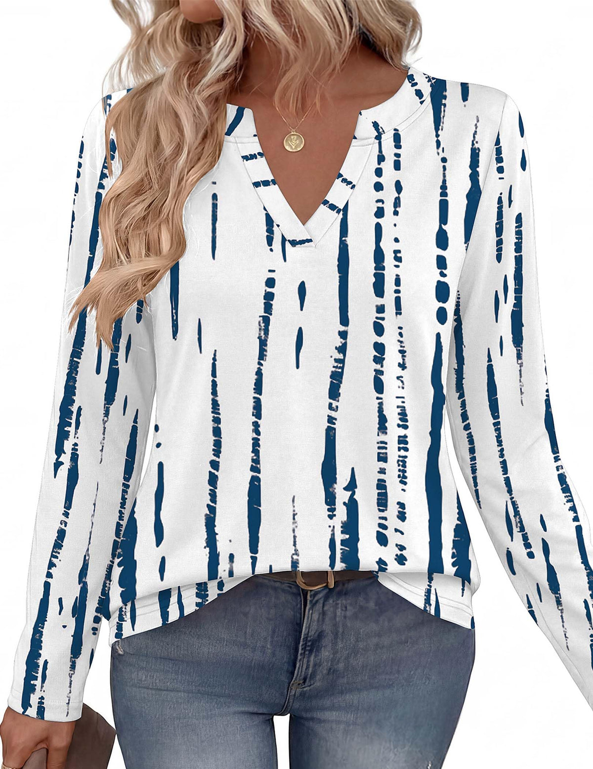Zeagoo Womens Tops Long Sleeve V Neck Tee Shirts Cute Dressy Casual Clothing Business Work Blouse | Business Work Blouse,Basic Clothing,Elegant Fall Fashion 2026