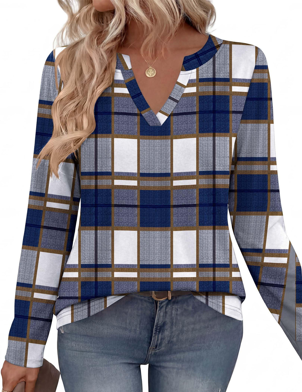 Zeagoo Womens Tops Long Sleeve V Neck Tee Shirts Cute Dressy Casual Clothing Business Work Blouse | Business Work Blouse,Basic Clothing,Elegant Fall Fashion 2026