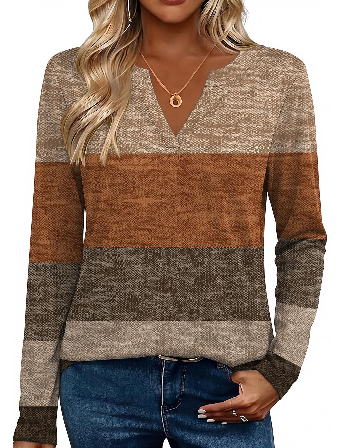 Zeagoo Womens Tops Long Sleeve V Neck Tee Shirts Cute Dressy Casual Clothing Business Work Blouse | Business Work Blouse,Basic Clothing,Elegant Fall Fashion 2026