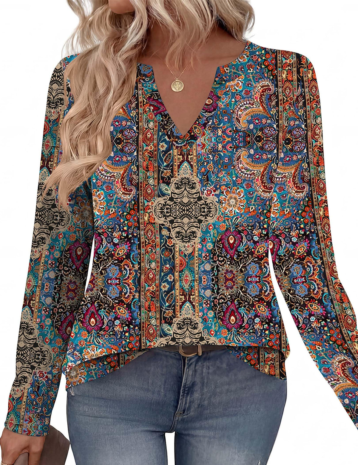 Zeagoo Womens Tops Long Sleeve V Neck Tee Shirts Cute Dressy Casual Clothing Business Work Blouse | Business Work Blouse,Basic Clothing,Elegant Fall Fashion 2026
