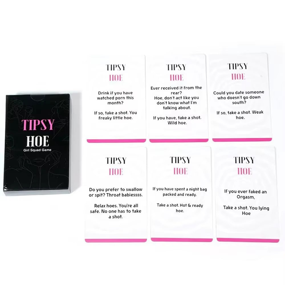 Tipsyhoe Night Game Girl Bachelorette Night Game Party Bridal Shower Game Drinking Card Games